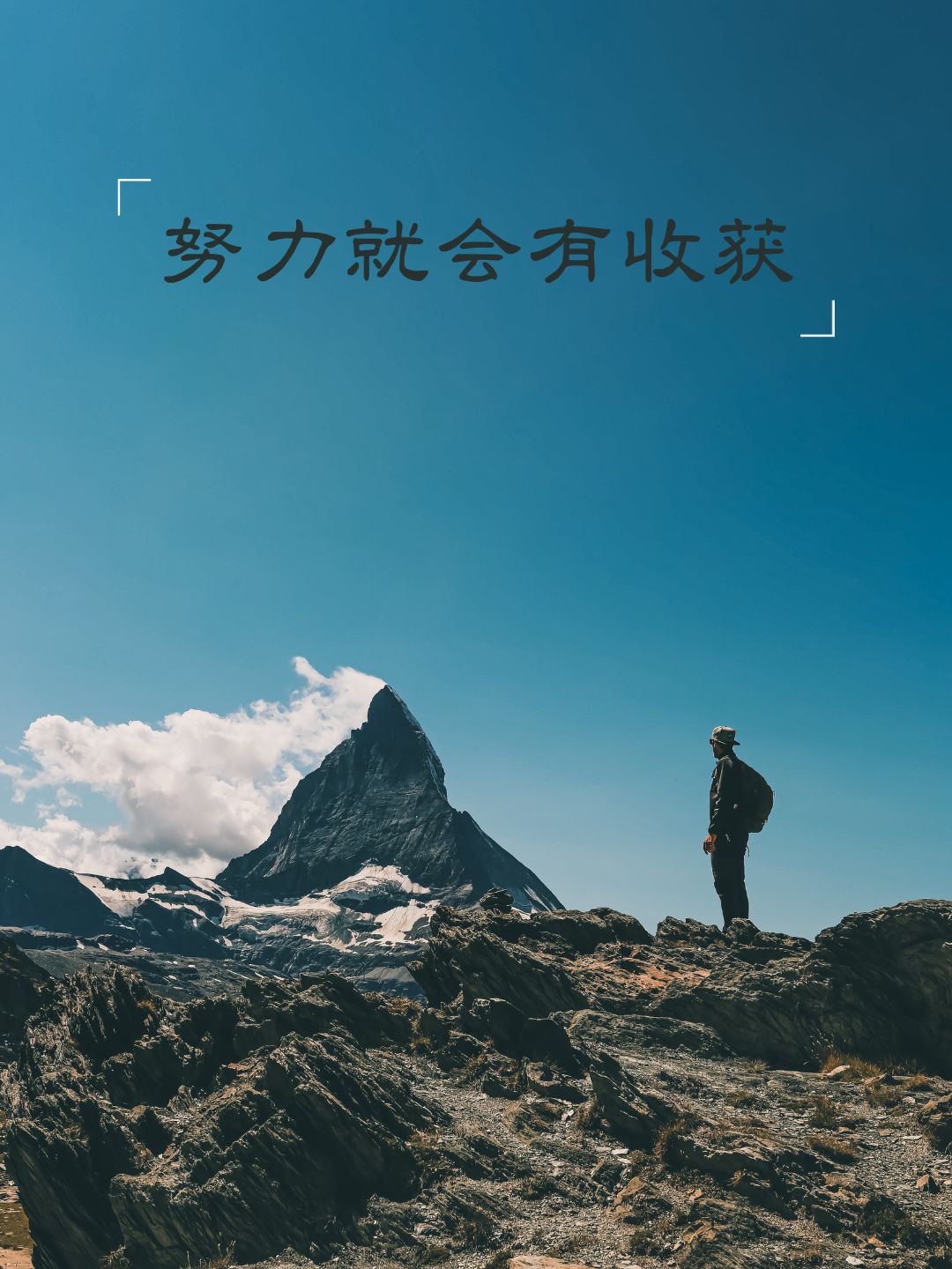努力就会有收获的句子