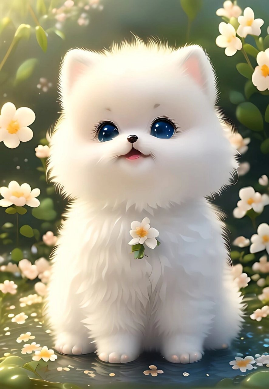 可爱的萌宠狗狗  我家有一只超级可爱的萌宠狗狗,每次看到它那萌萌的