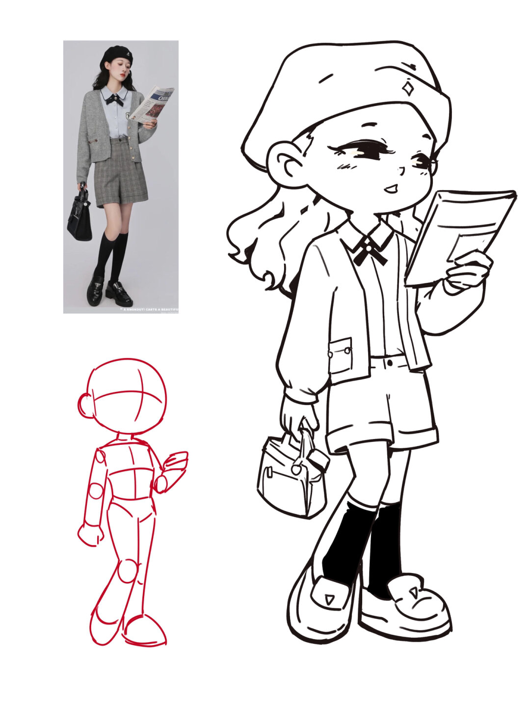 几张q版人物全身速写 有时.@蓉蓉是动漫迷的动态