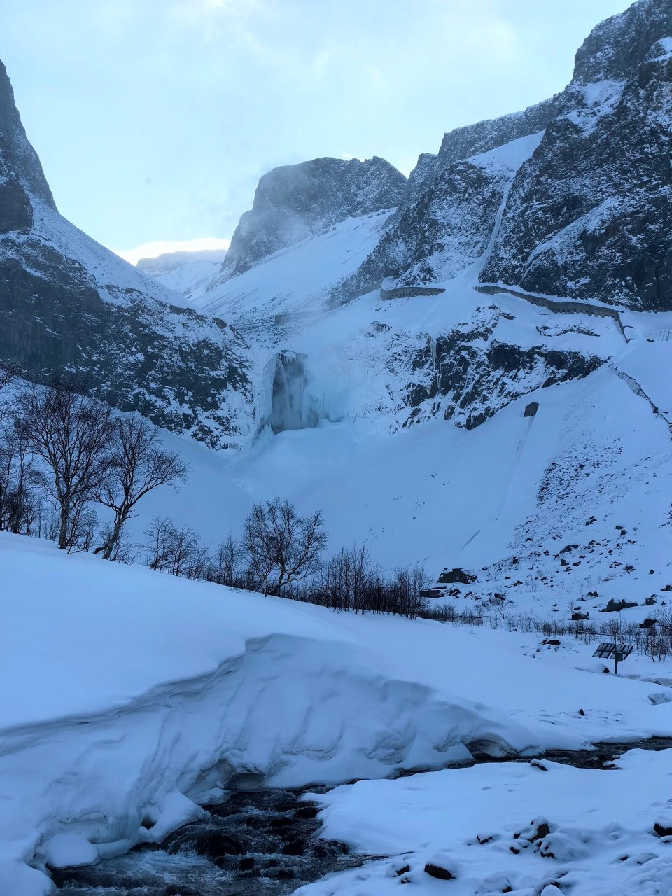 长白山雪景 摄影图片