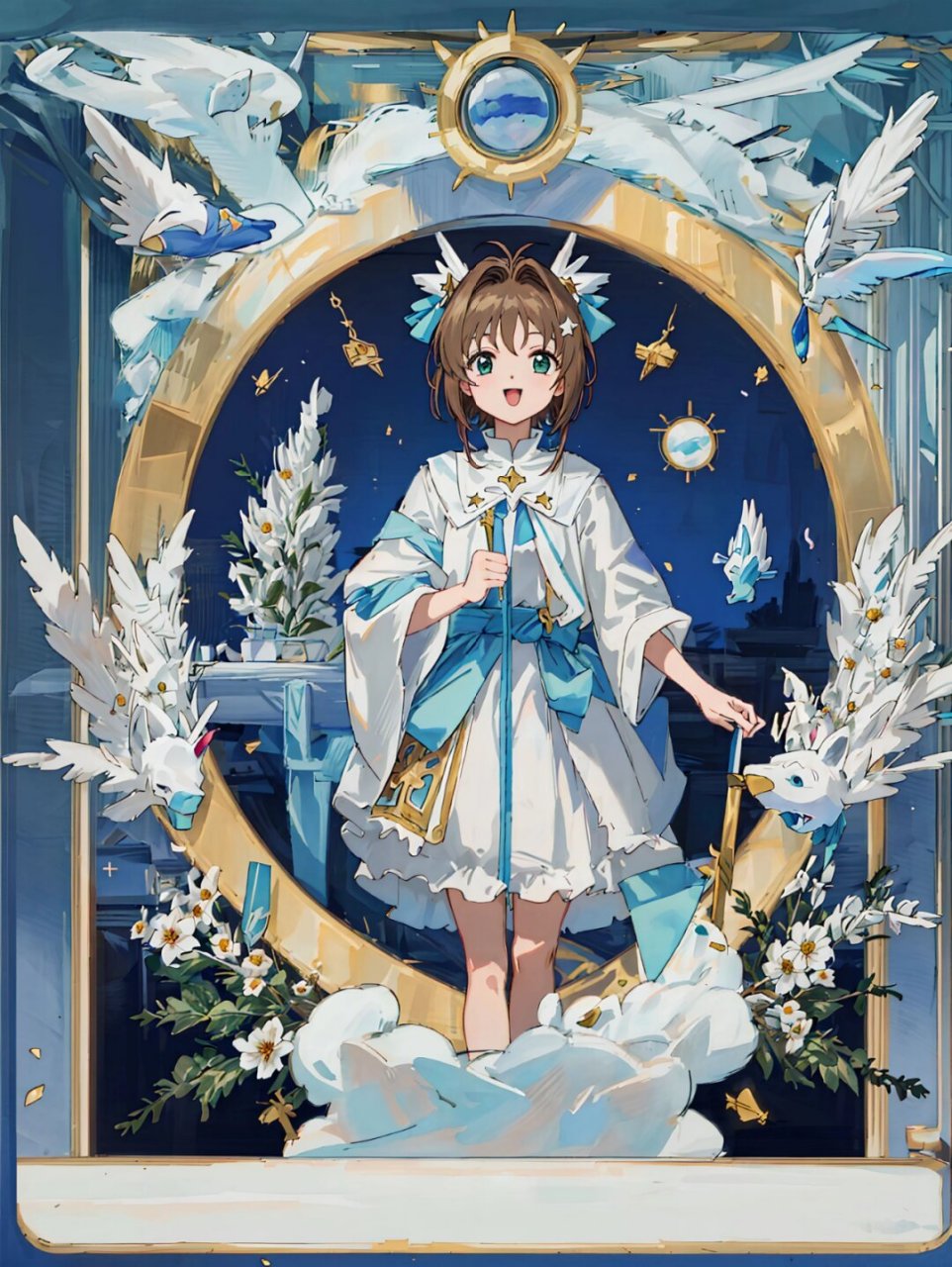 魔卡少女樱  小樱,一个看似普通的小女孩,却拥有着与众不同的秘密