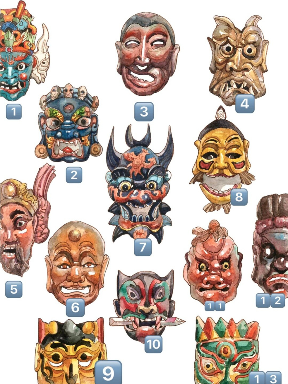 "谁说面具只有日本的好看"  05首先,我要特别感谢每一位关注傩文化