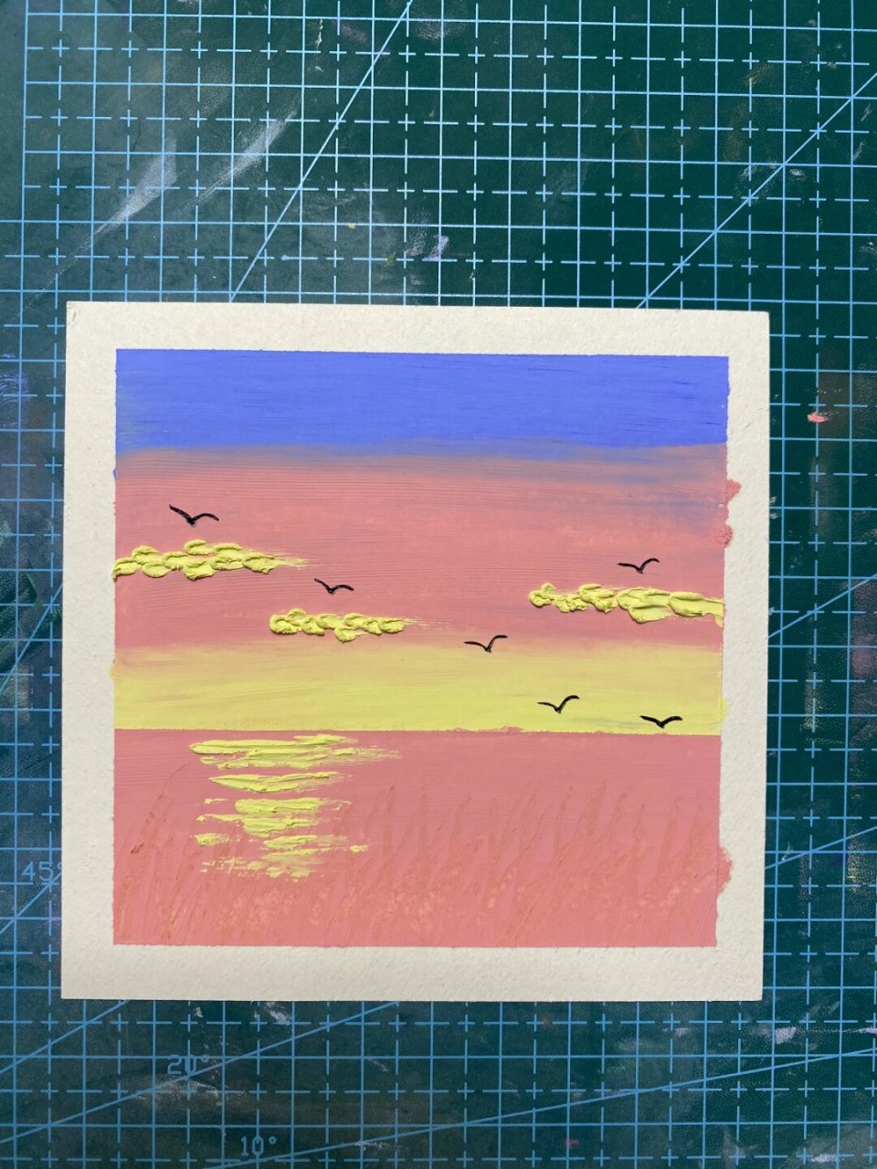 新手油画棒简单教程分享|第197幅画  🌼 万事尽心尽力就好,有则锦上