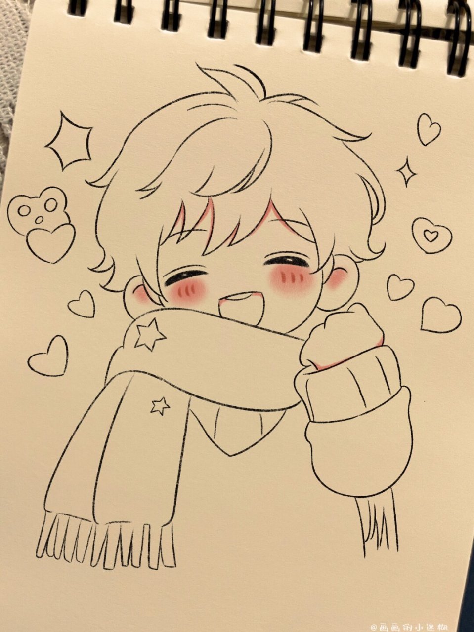 这个q版简笔画太可爱了还简单!