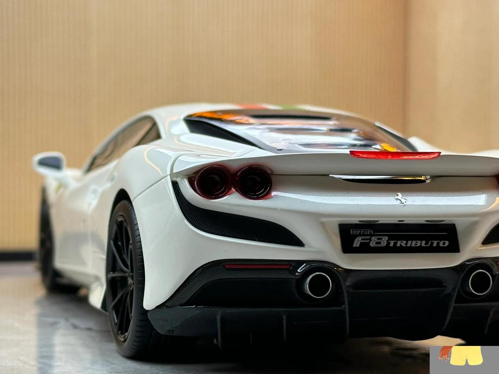 法拉利 来自bbr品牌的法拉利f8 白色意大利拉花 配上意大利卡钳 很