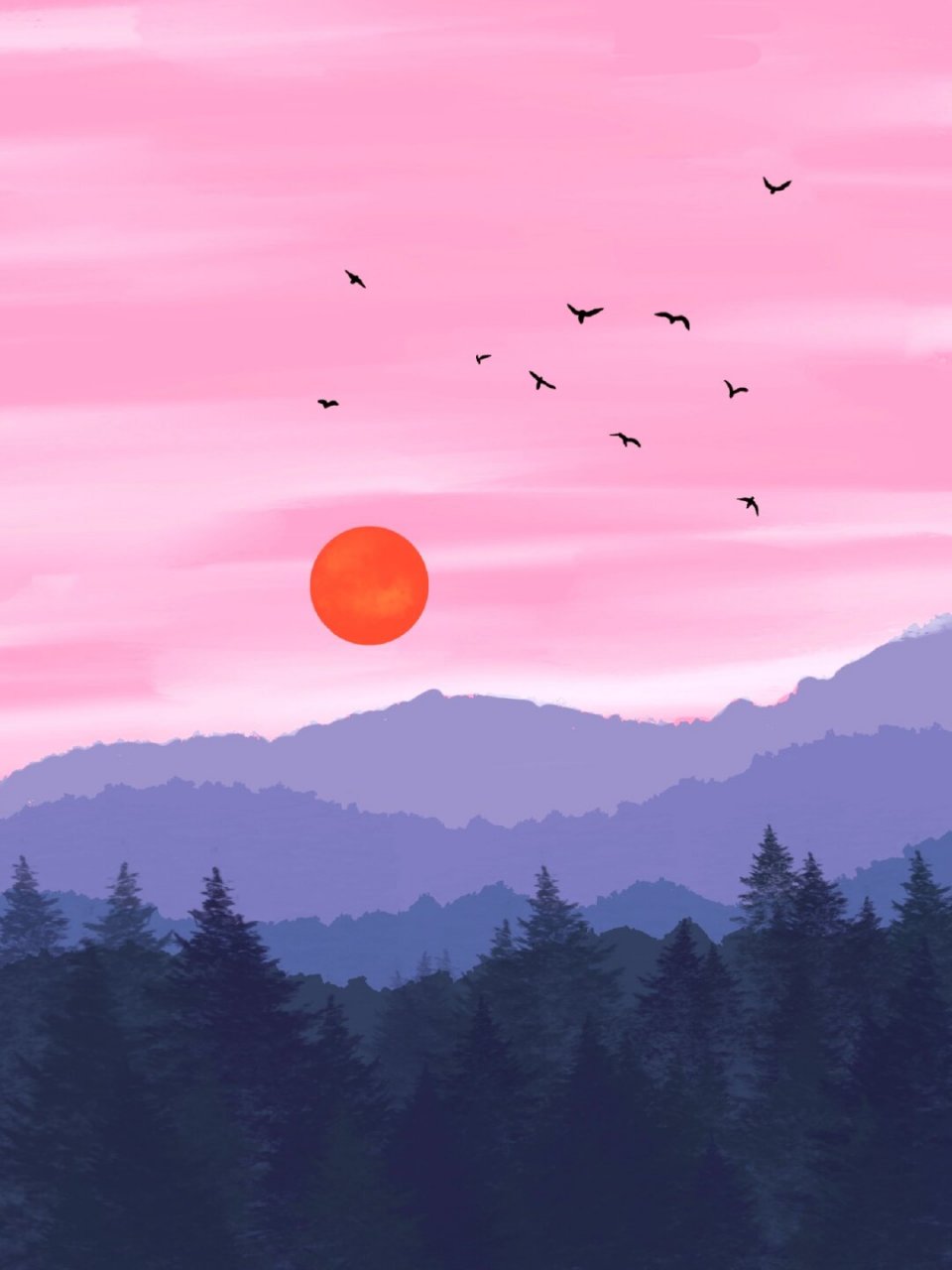 零基础风景画临摹合集   有没有想过零基础也能画出超美的风景画呢?