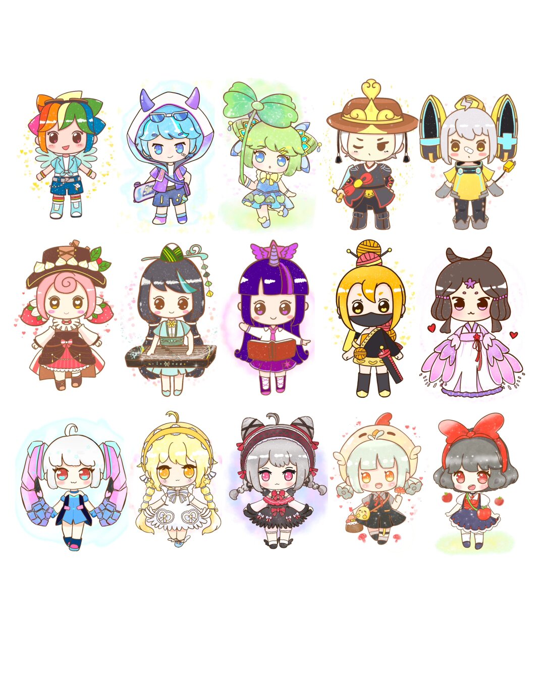 超可爱迷你世界简笔画皮肤大合集