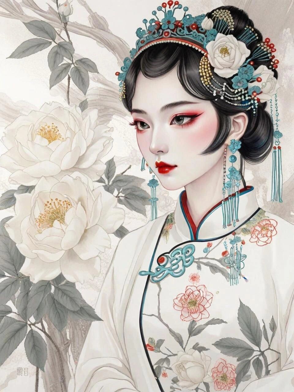 分享的是我与花旦山茶花的故事  我一直对戏曲有着浓厚的兴趣,尤其是