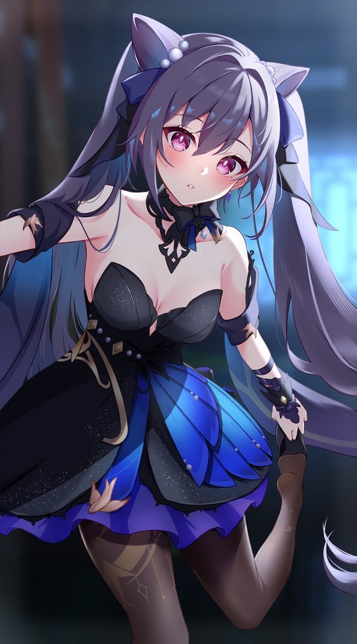 原神刻晴 有点可爱 画师:チェンカ