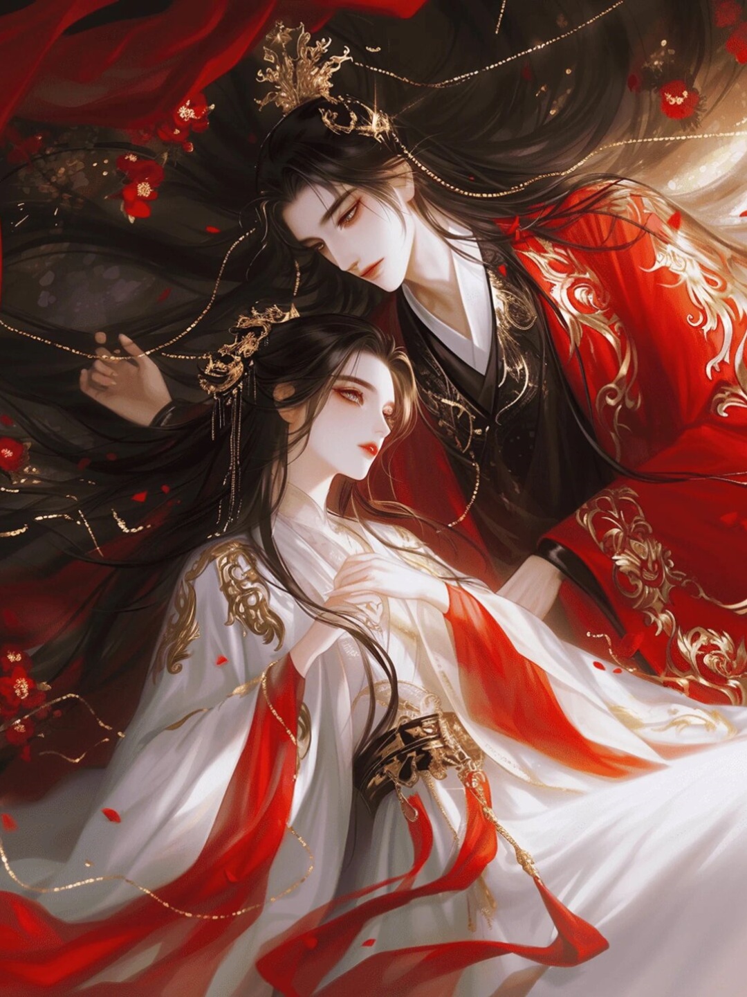 想象一下,月光下,一对身着汉服的情侣相依相偎,他们的