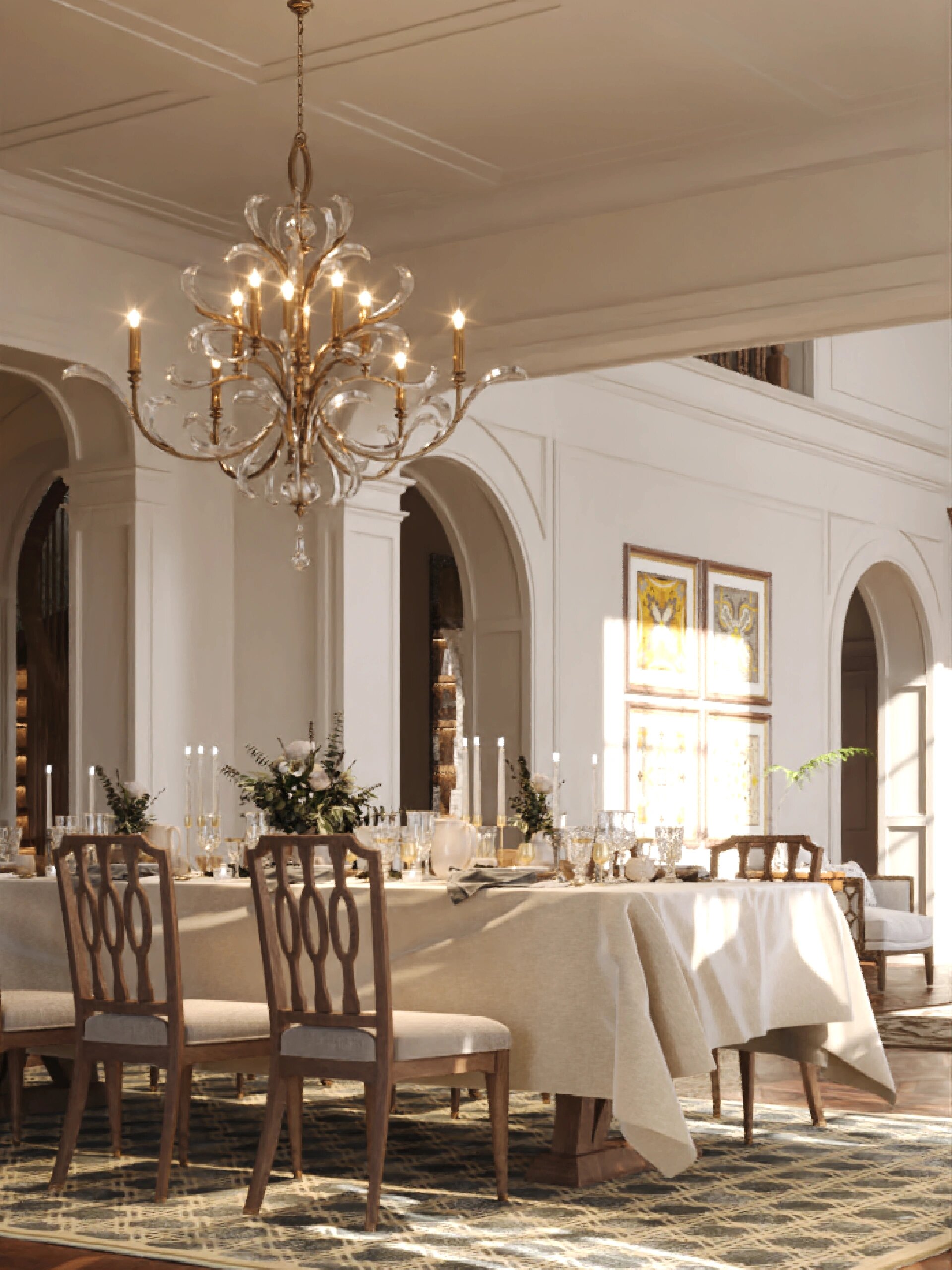 入这座别墅,会立刻被大面积选用的温柔奶油色所