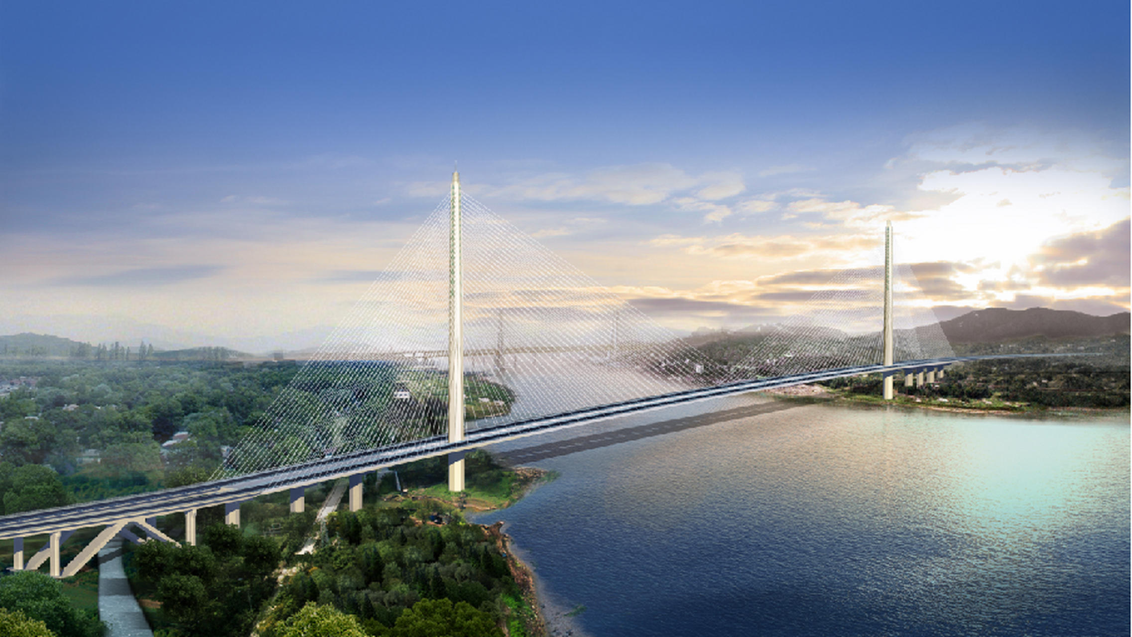 小南海长江大桥,双向八车道,总长14.98公里的大手笔!