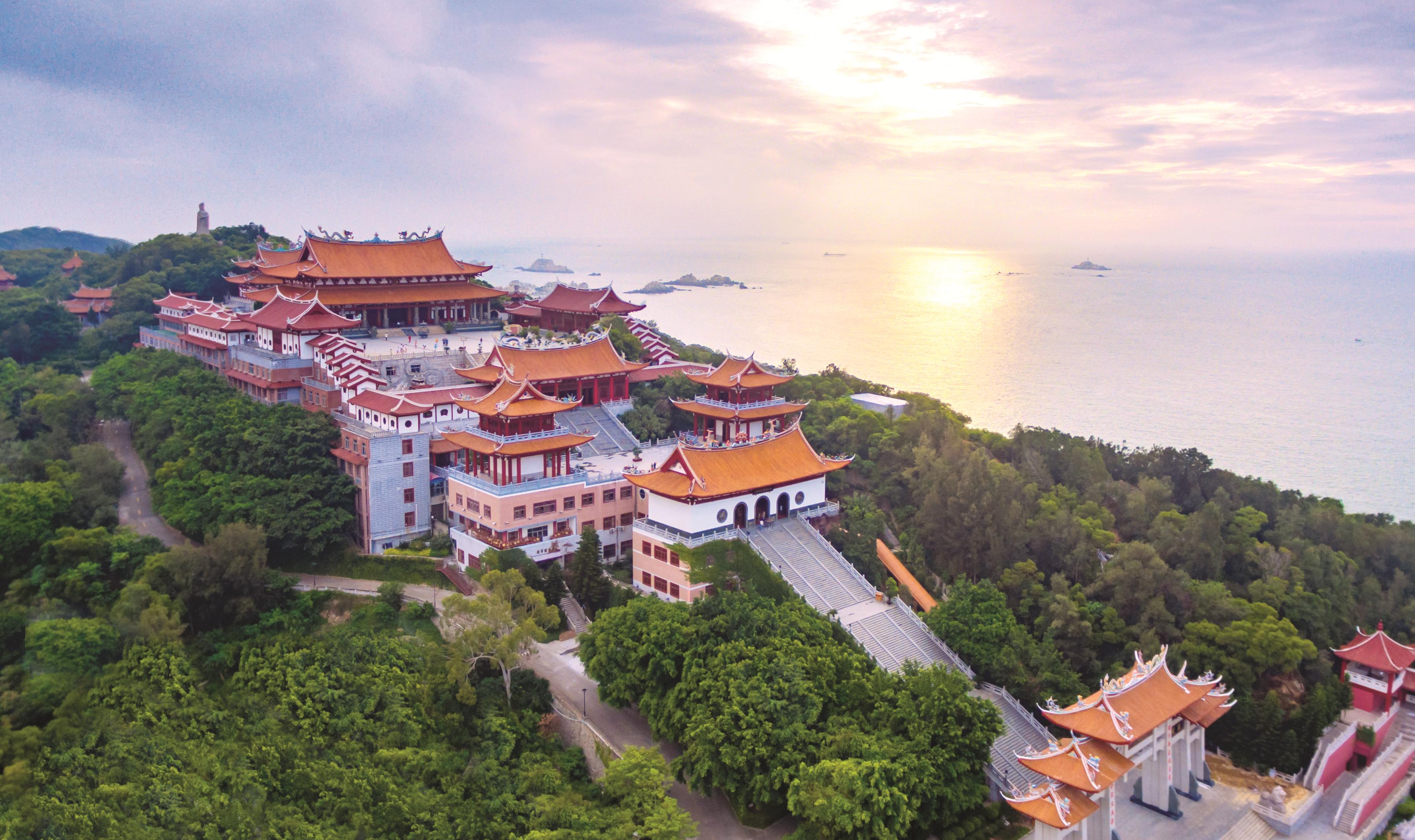 三山一湖滨海风光,汕尾凤山妈祖旅游区,粤东妈祖文化传播中心