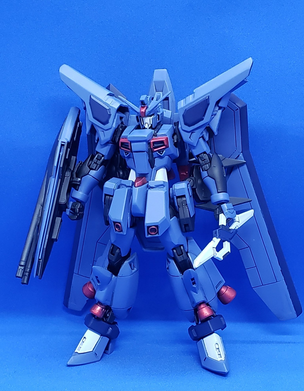 模型欣赏:模型师阿卡曼制作的hg不朽强夺高达,给强夺高达安装了不朽