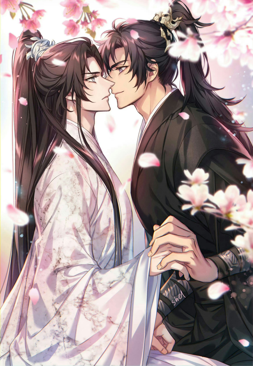 二哈和他的白猫师尊# 小情侣十指相扣,好甜呀[大笑]