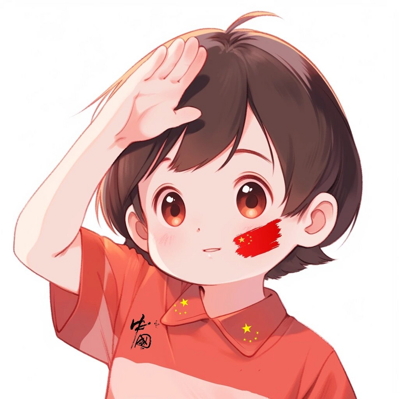 敬礼头像05 如果信仰有颜色,那一定是中国红9899