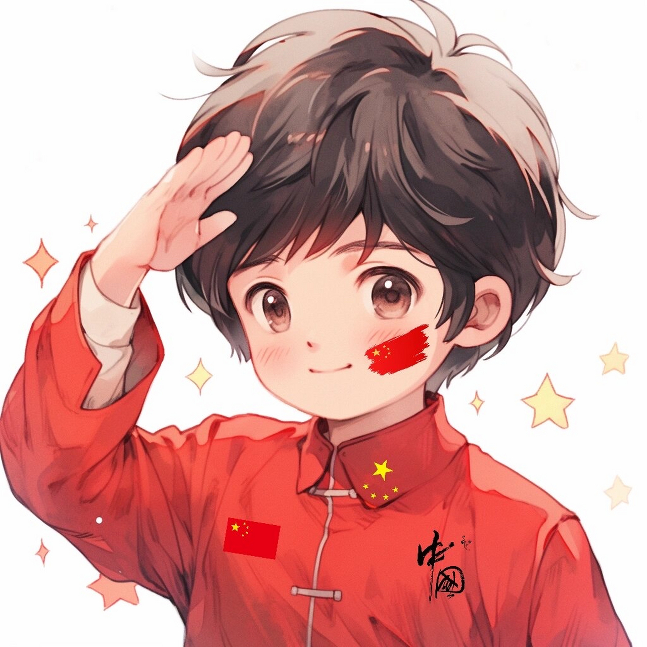 敬礼头像05 如果信仰有颜色,那一定是中国红9899