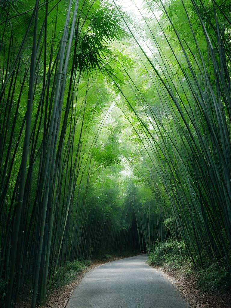 雨中竹林,治愈,壁纸