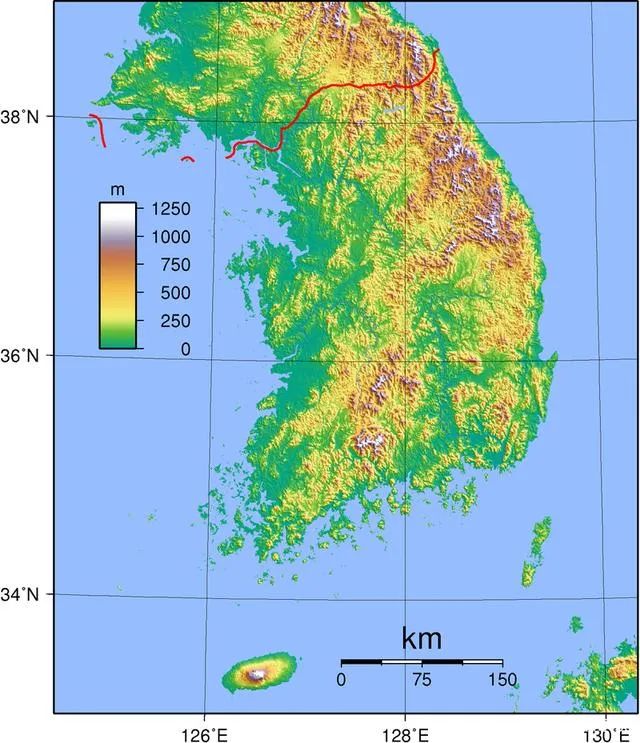 韩国汉江位置图片