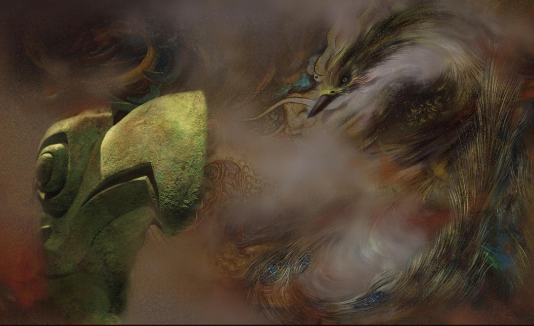 世场文化古蜀画家游晓林回溯原始意牵古今