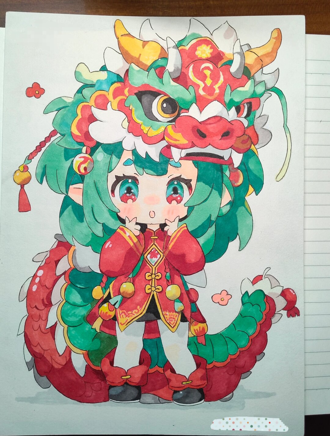 我迫不及待地开始临摹我心爱的小龙女啦!