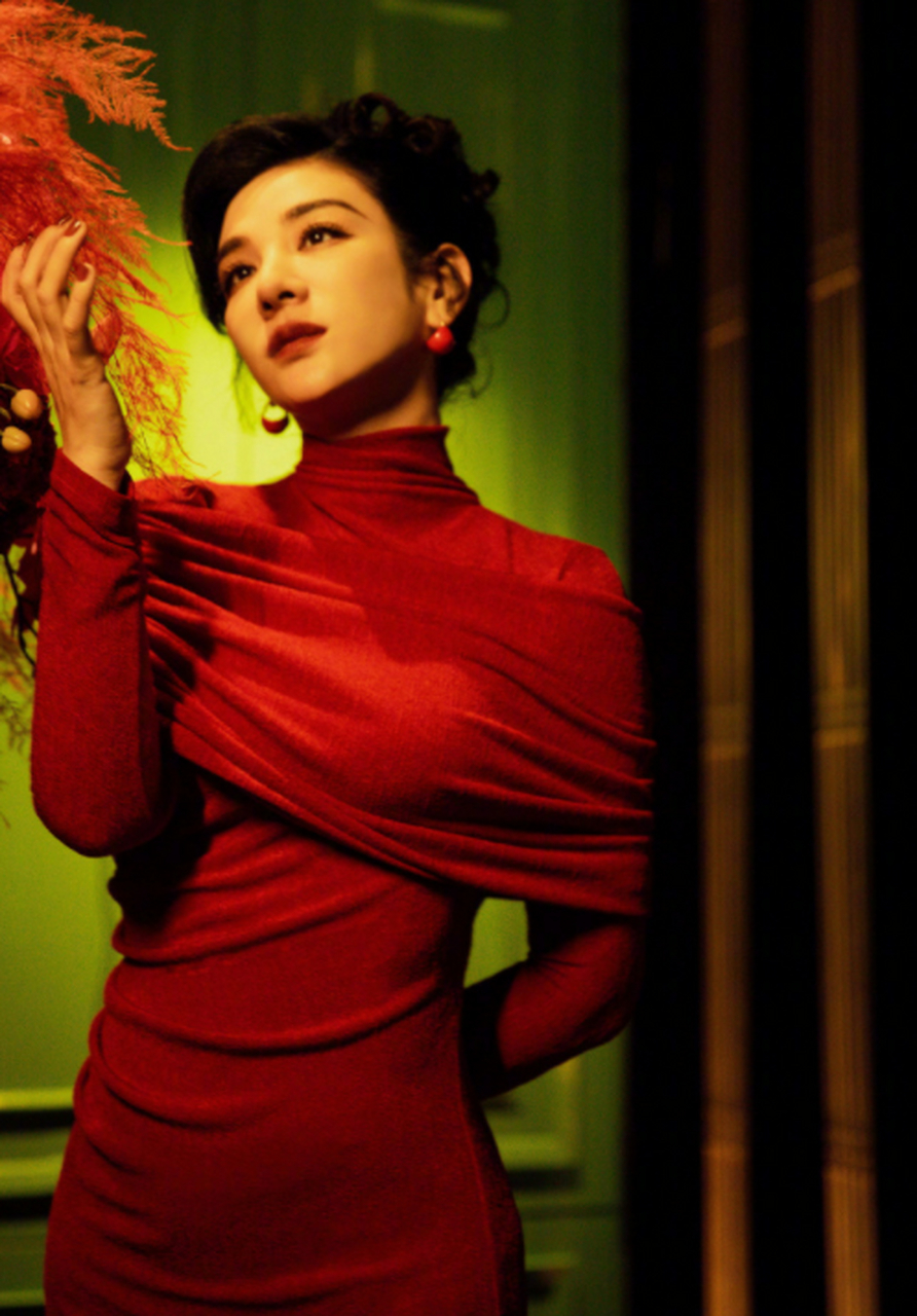 黄奕的上海滩风的妆造