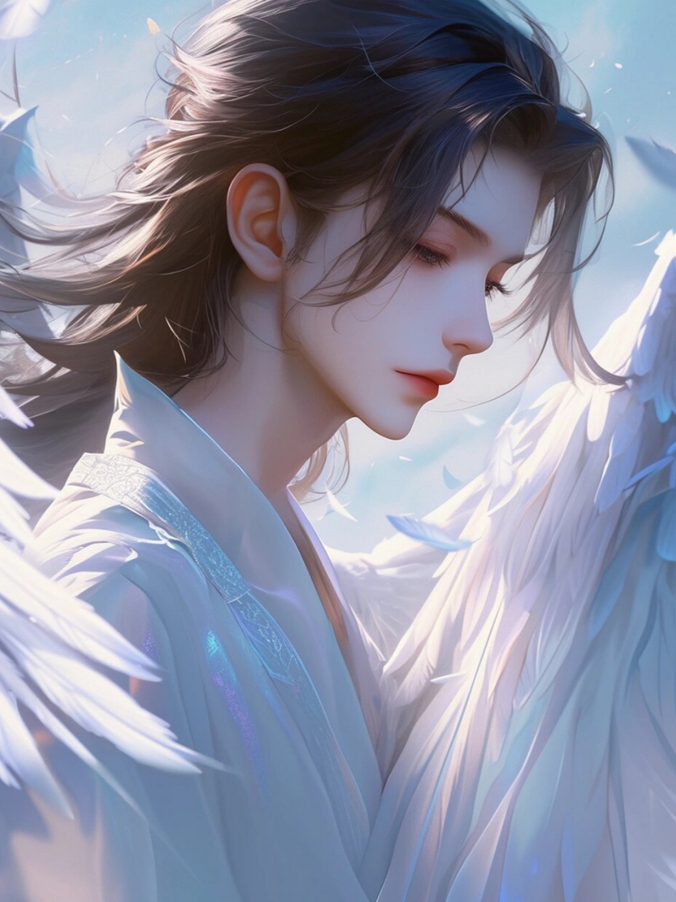 古风漫画帅哥插画素材  这组插画素材以古风为主题,展现了一系列俊朗