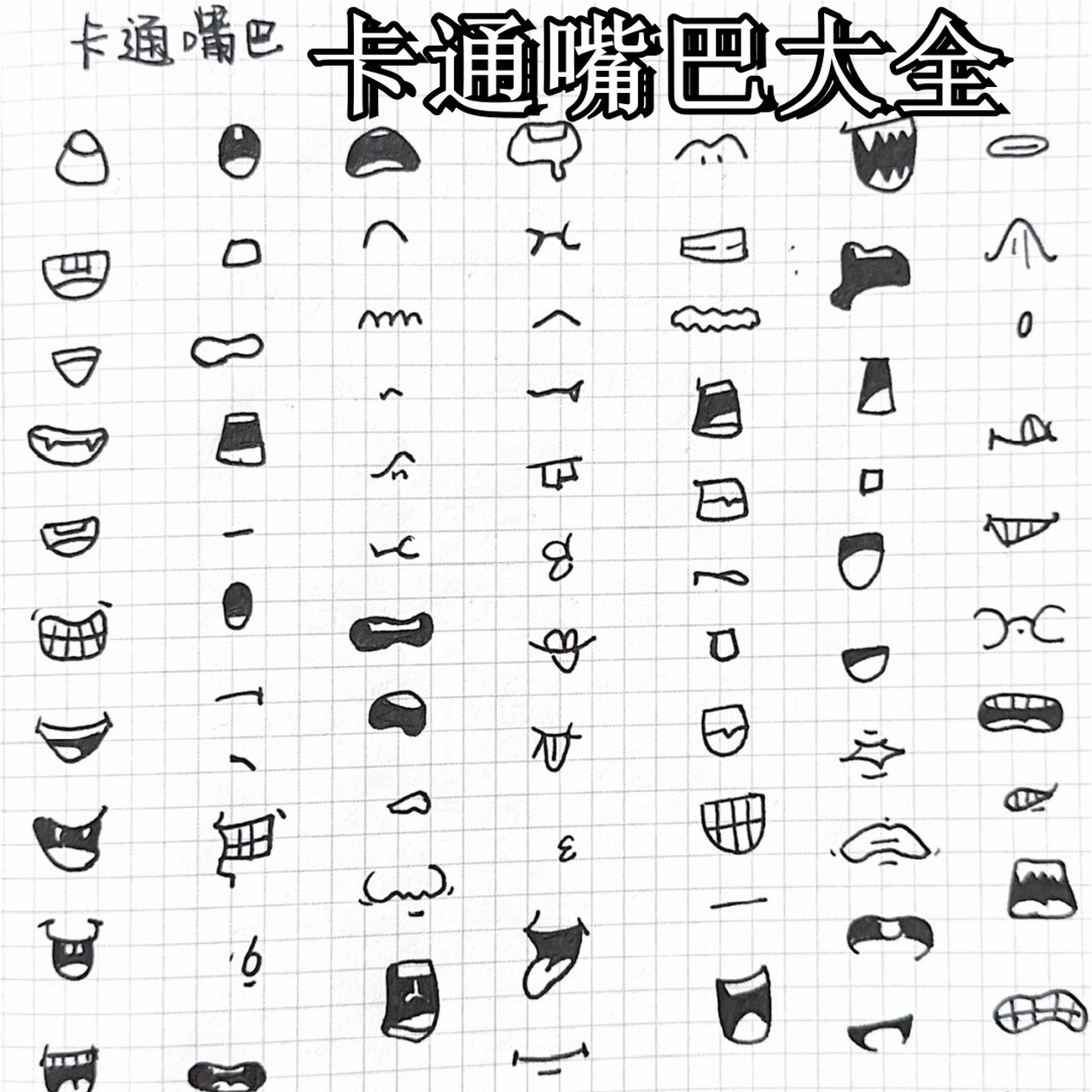 😜🎉 快来跟我一起探索这些超级可爱的卡通嘴巴吧!