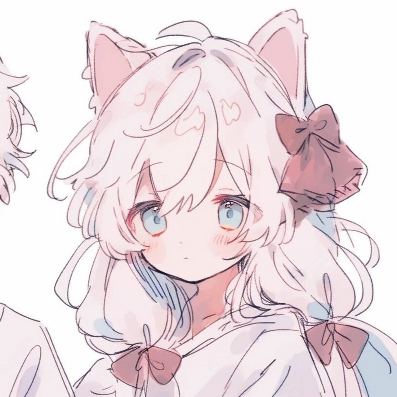 可爱情头·萌萌猫耳小情侣