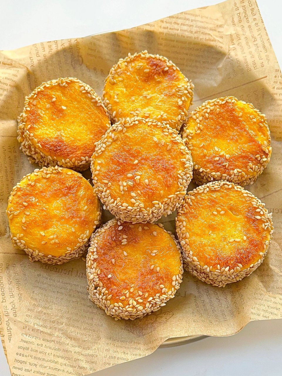 99香酥南瓜饼,一口满足!