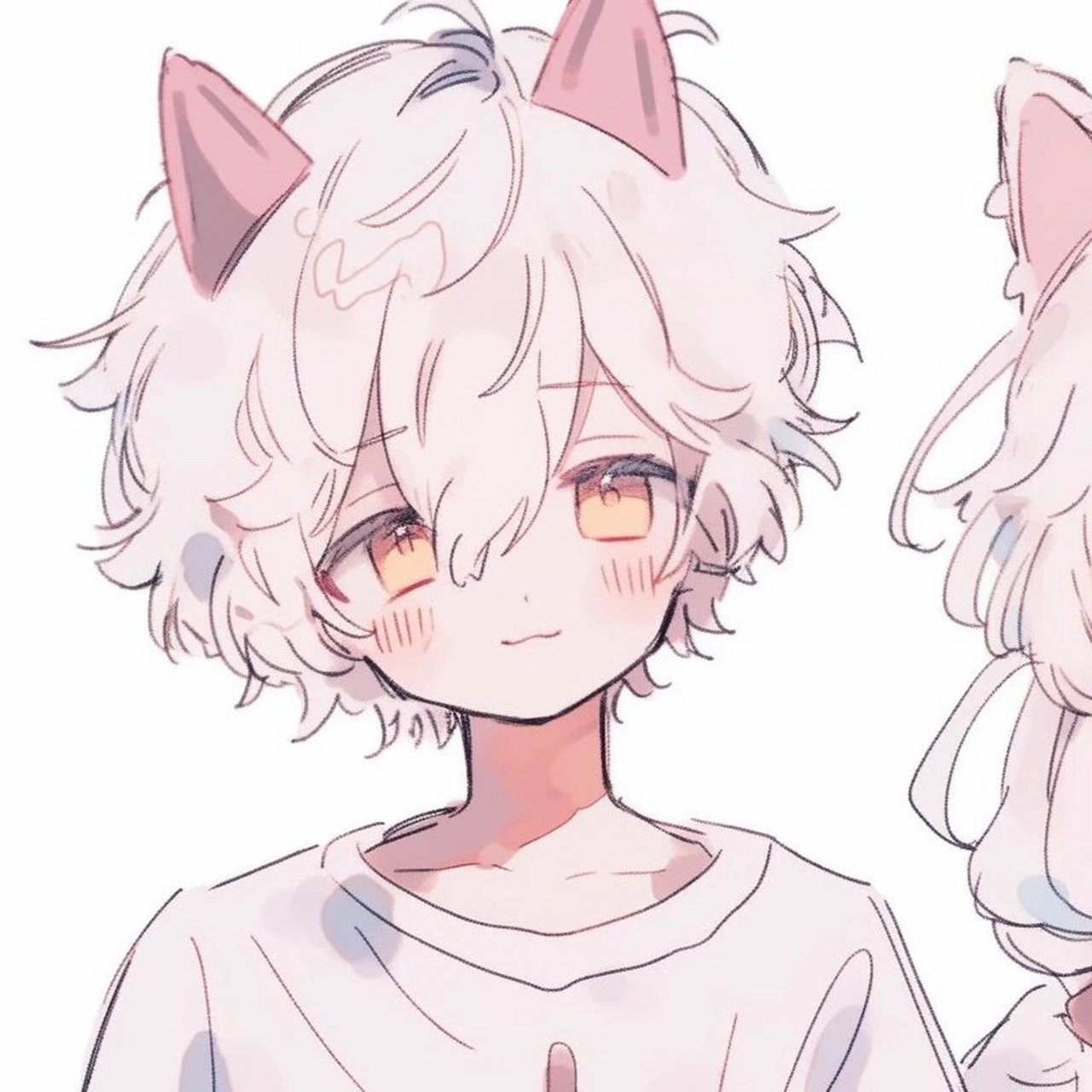 可爱情头·萌萌猫耳小情侣