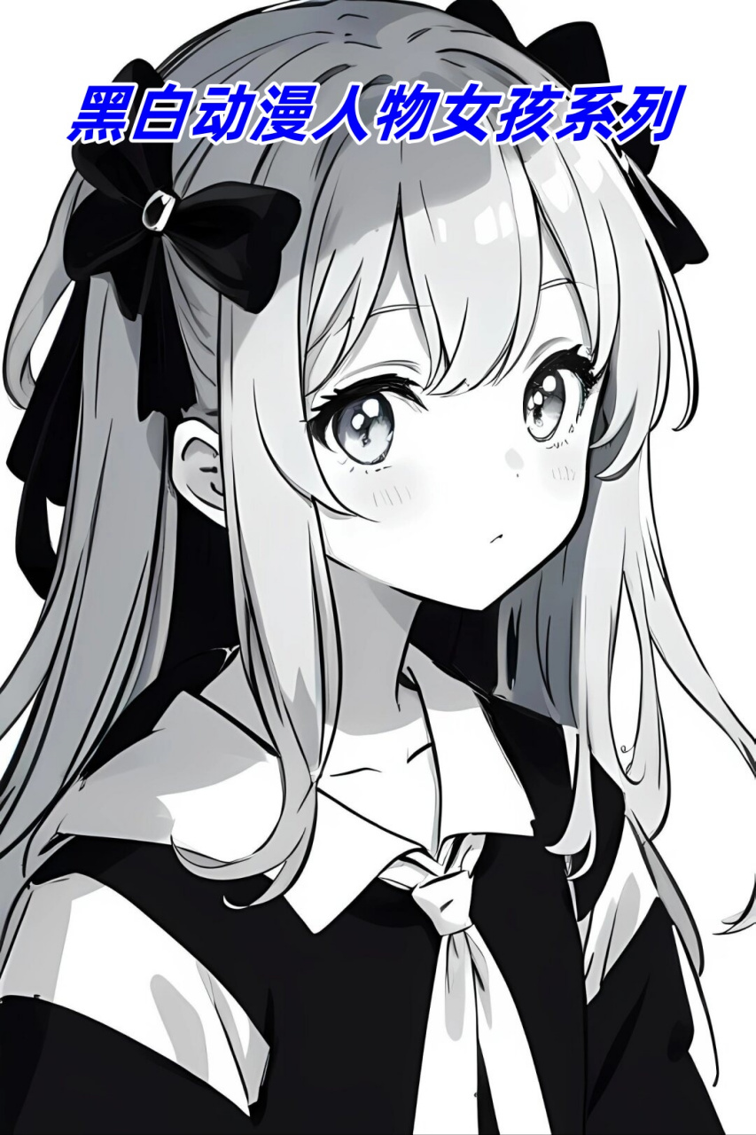 99 黑白动漫人物女孩系列真的好漂亮呀!