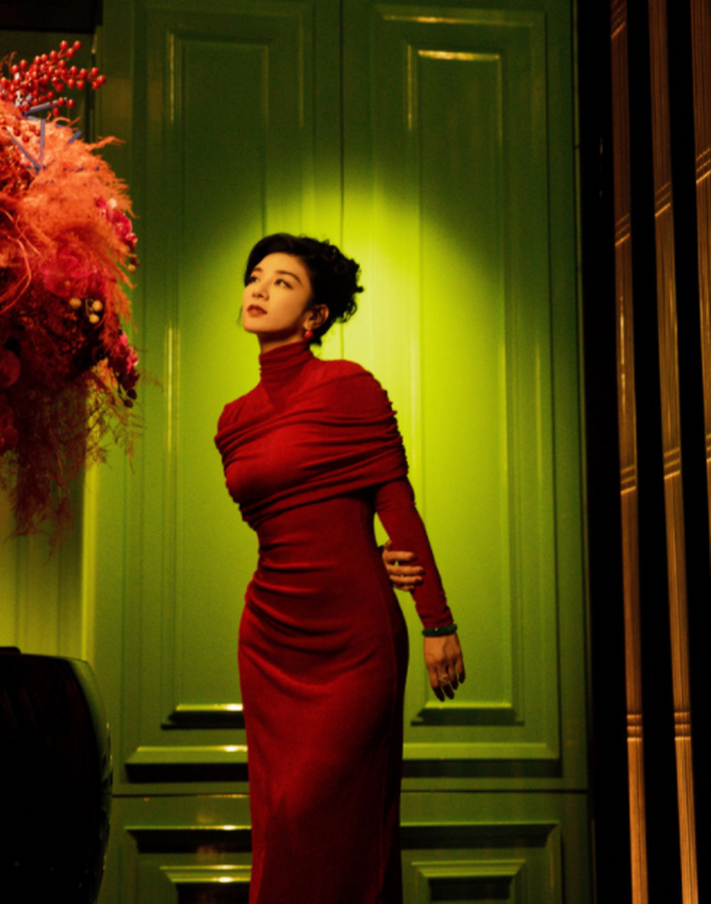 黄奕的上海滩风的妆造