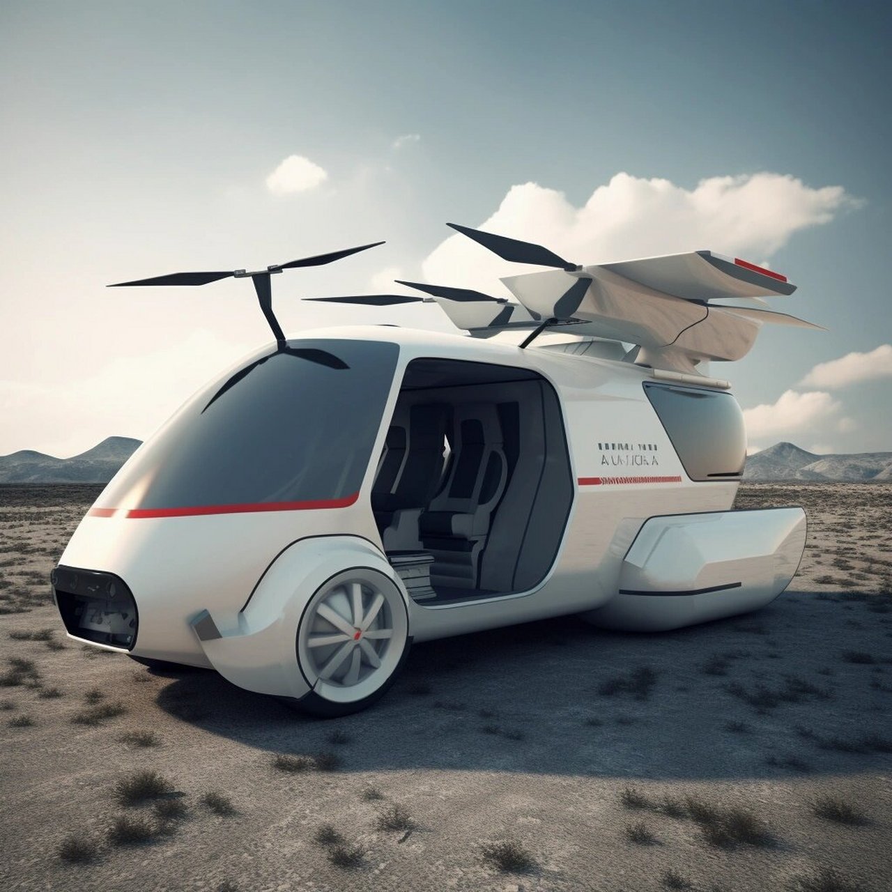 未来陆空双用救护车  未来的救护车竟然可以陆空双用!