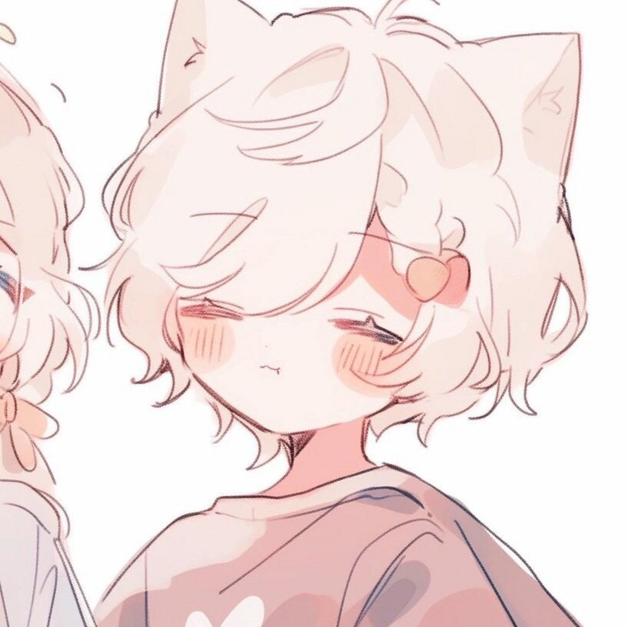 可爱情头·萌萌猫耳小情侣