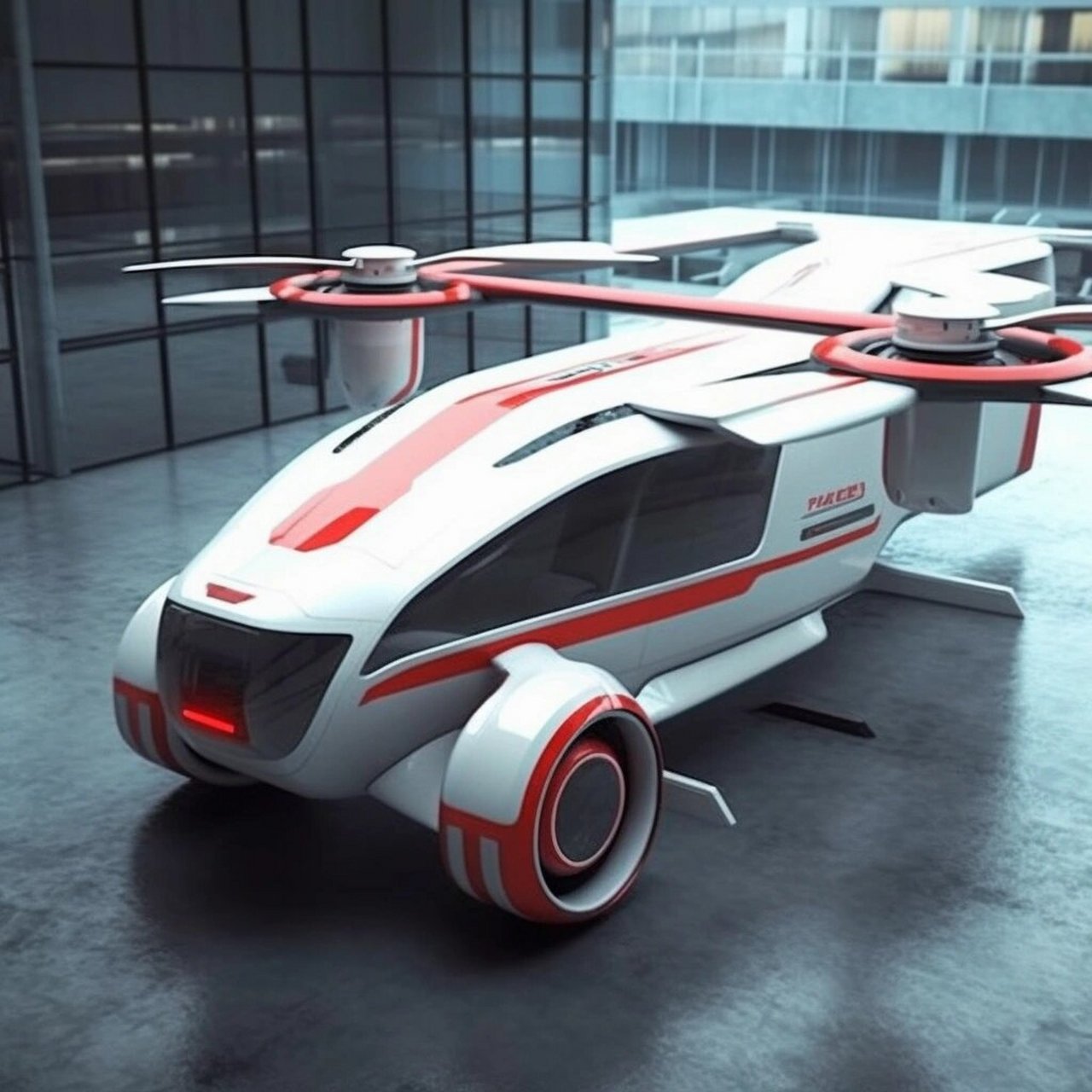 未来陆空双用救护车  未来的救护车竟然可以陆空双用!