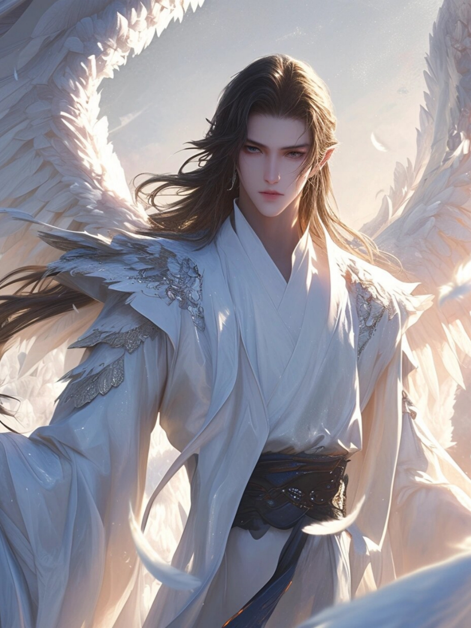 古风漫画帅哥插画素材  这组插画素材以古风为主题,展现了一系列俊朗