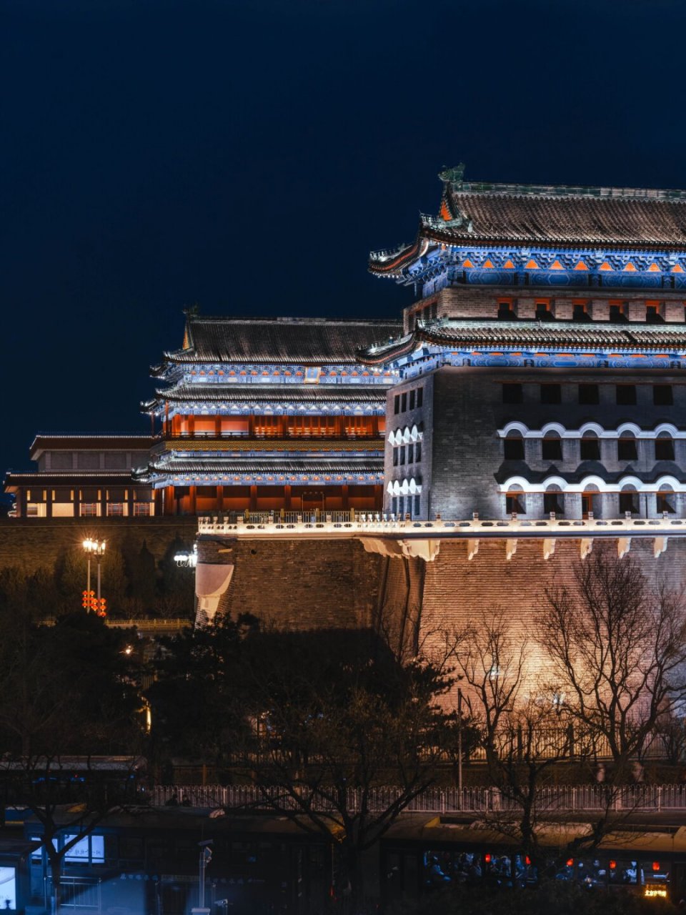 前门大街的夜景真的太好看了  93夜幕降临,前门大街仿佛被点亮了