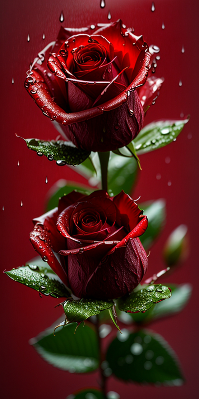 红玫瑰展现了温柔与坚强,美丽与力量的结合.