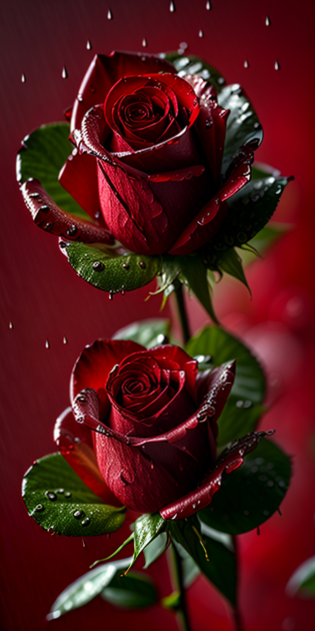 红玫瑰展现了温柔与坚强,美丽与力量的结合.