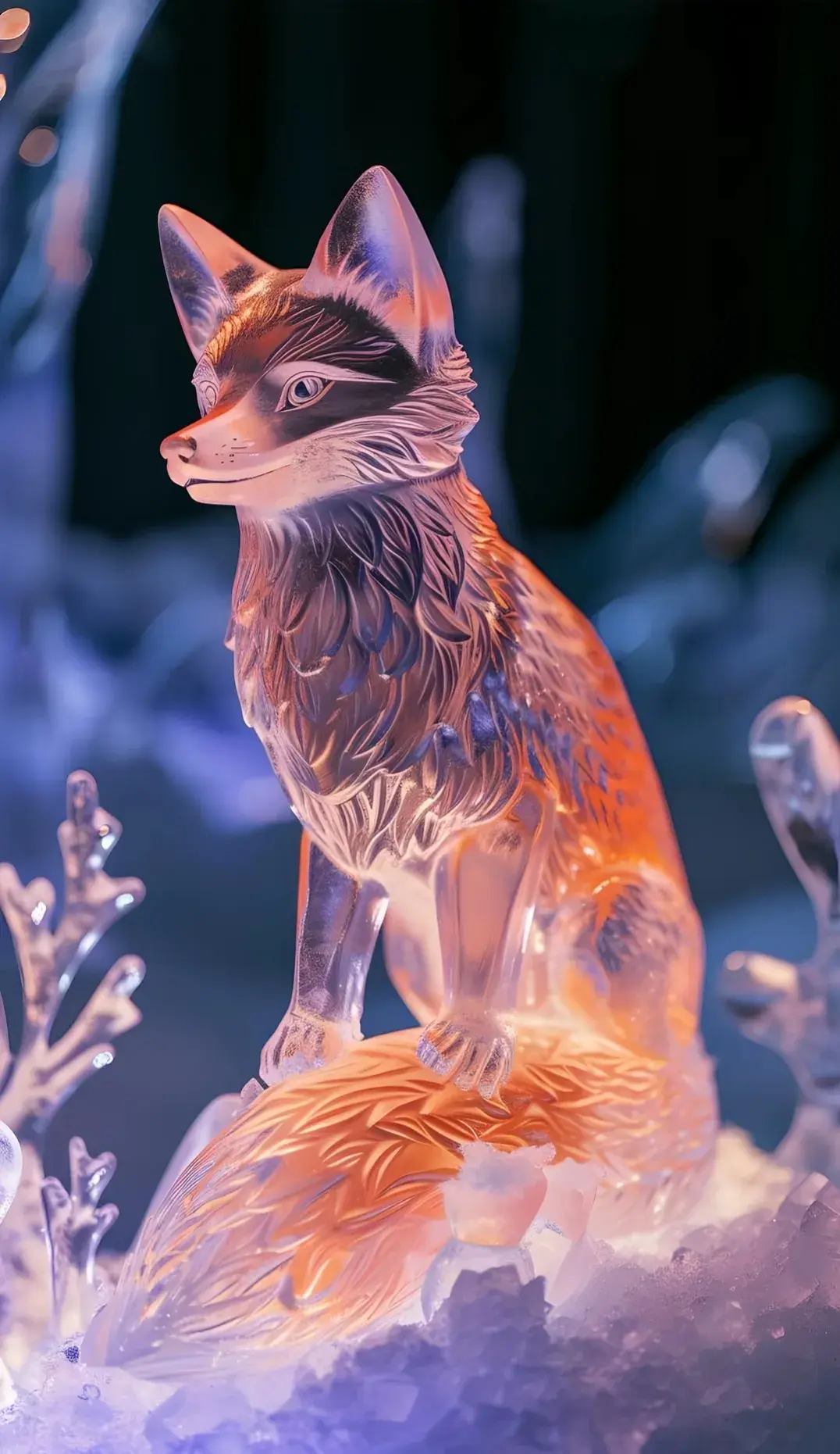 壁纸分享,哈尔滨冰雪大世界冰雕作品,明年见