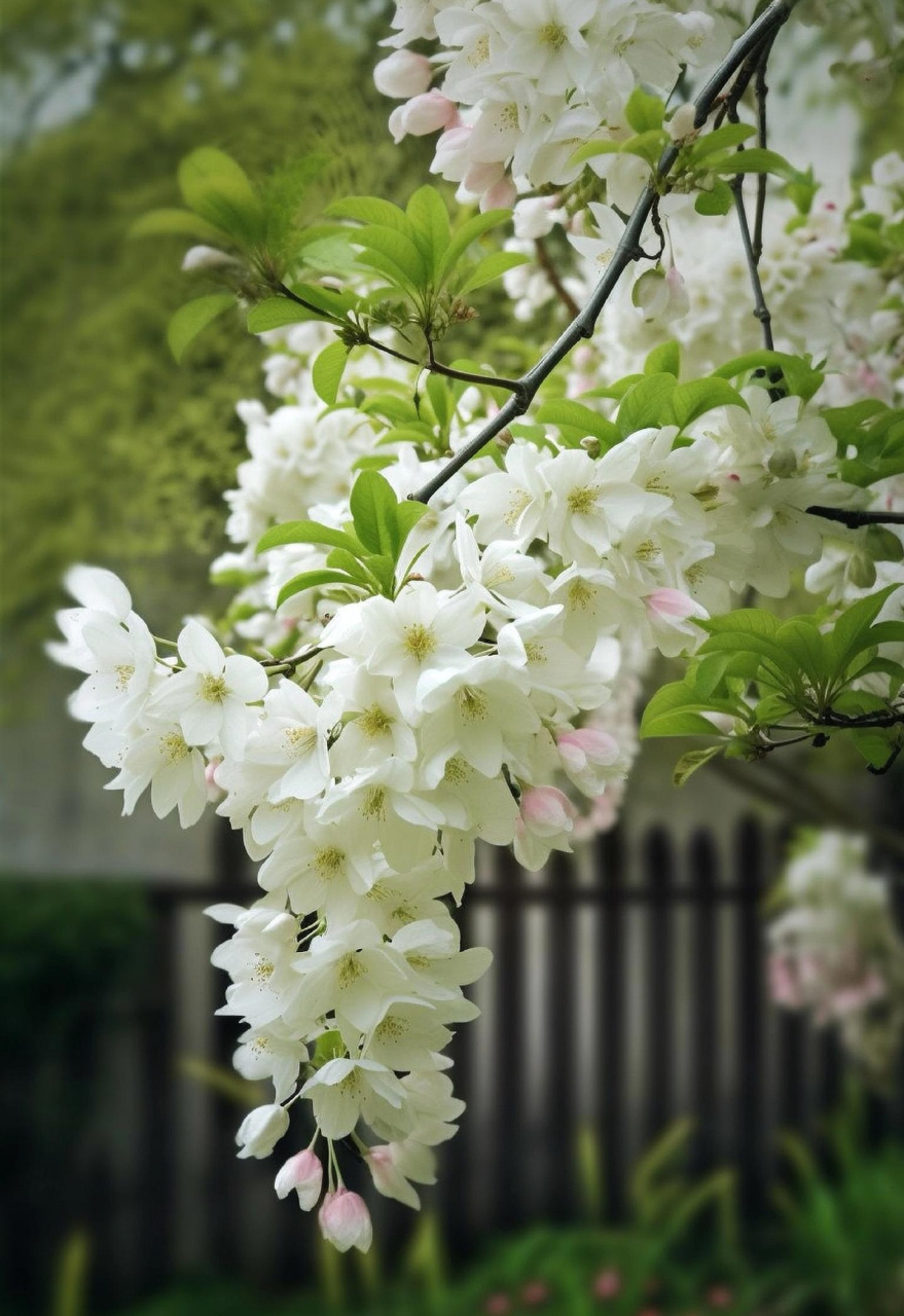 这些美得各有特色的白色花树94,都叫什么名字呀!