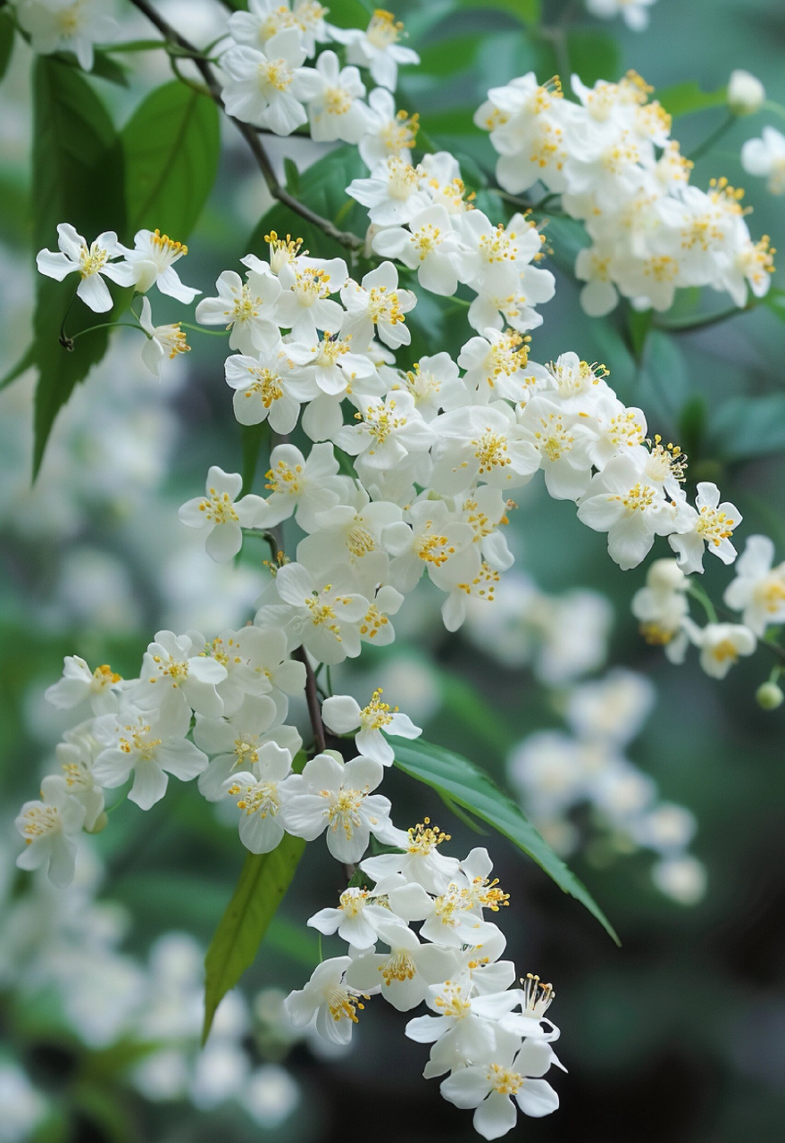 这些美得各有特色的白色花树94,都叫什么名字呀!