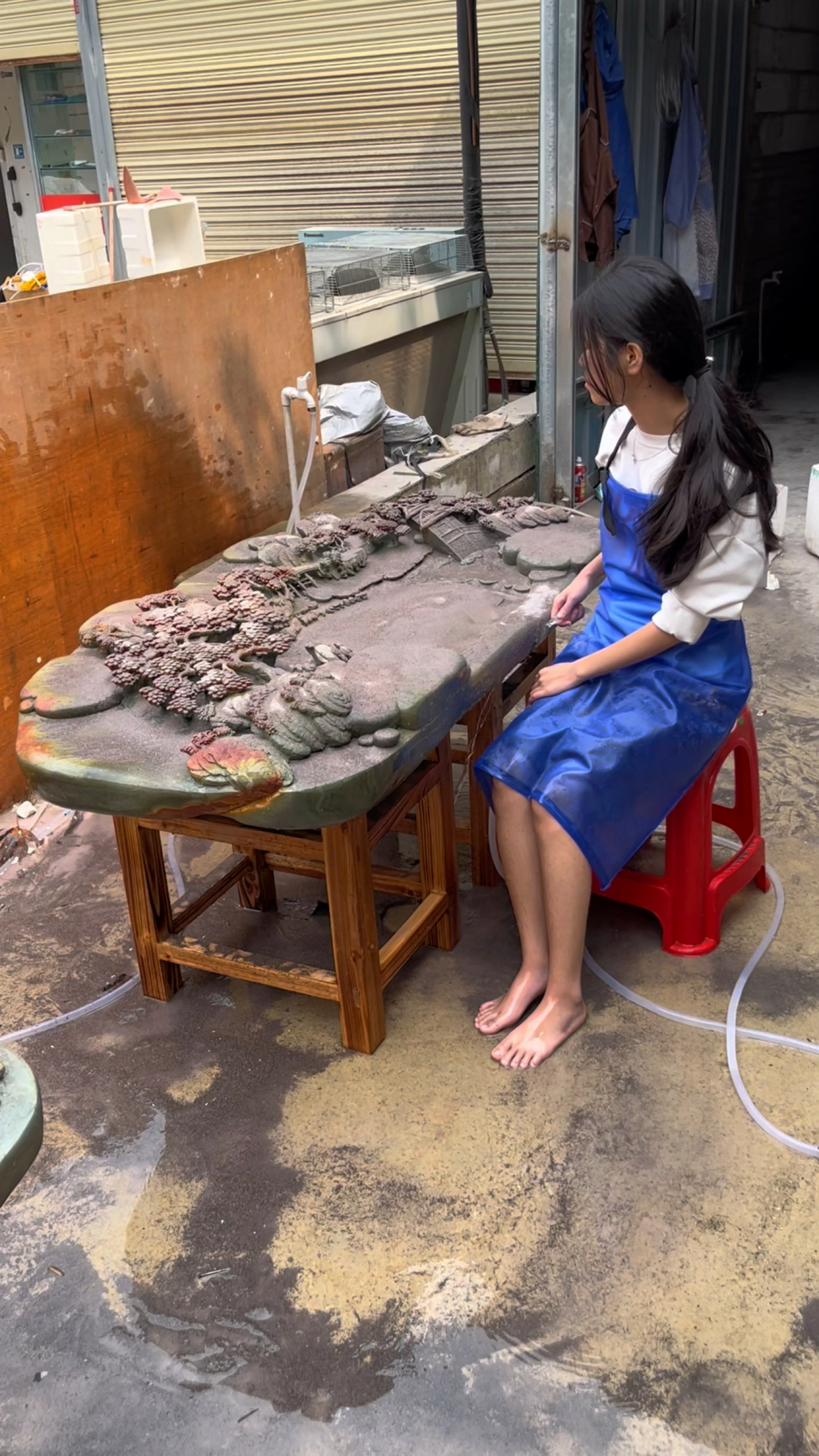 手工雕刻的石茶盘,茶友们喜欢吗-度小视