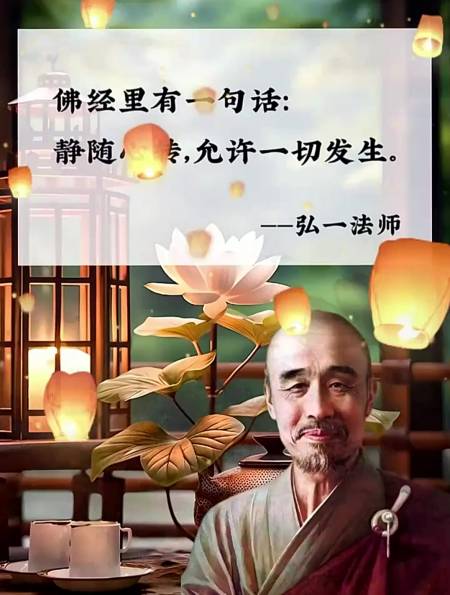 弘一法师境随心变允许一切发生