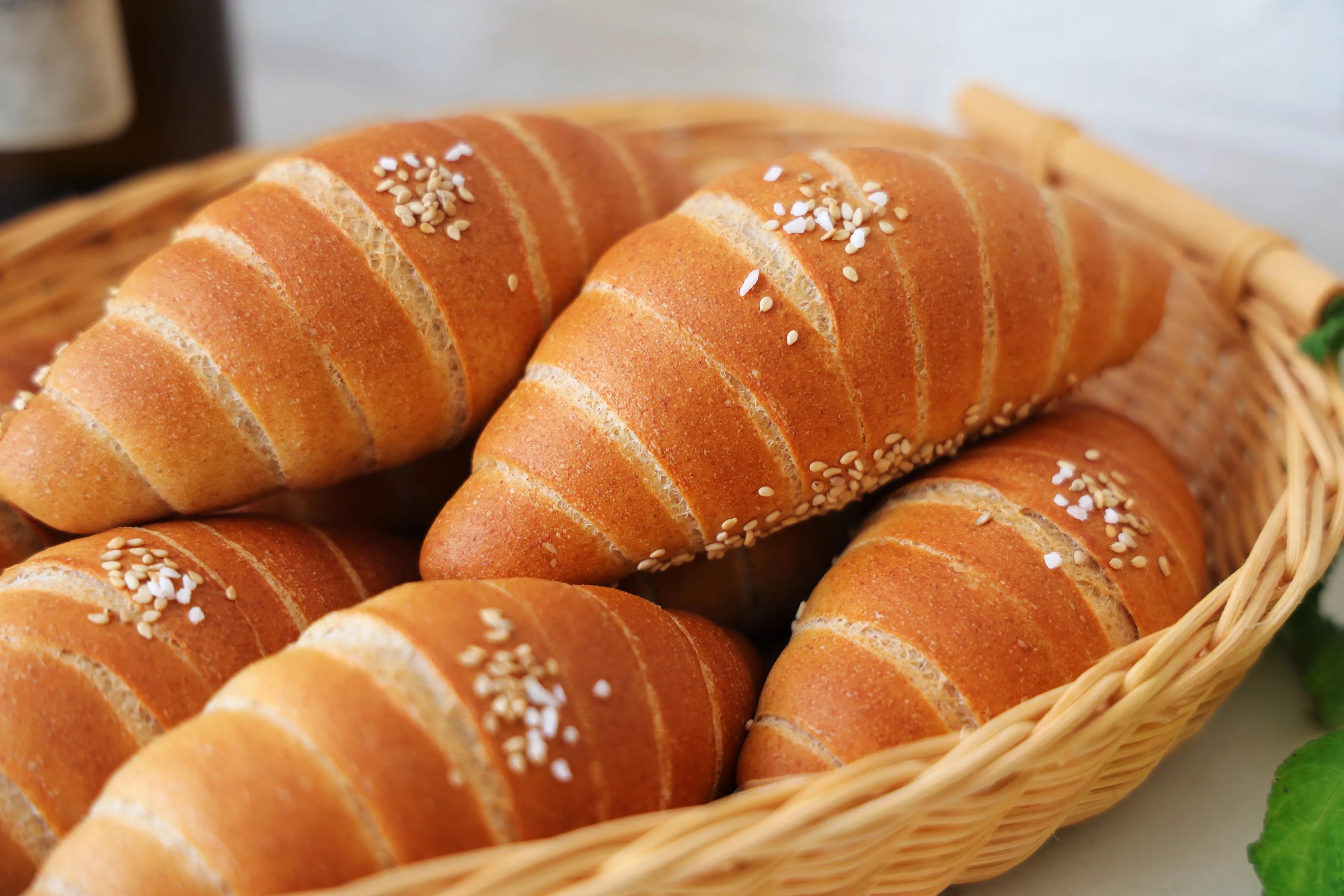 早餐最爱的日式海盐面包,脆脆的表皮,柔软的内心,太好吃啦
