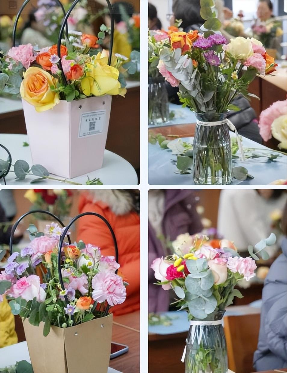 江苏省泰州中学开展"情暖三月,花漾生活"主题艺术插花体验活动