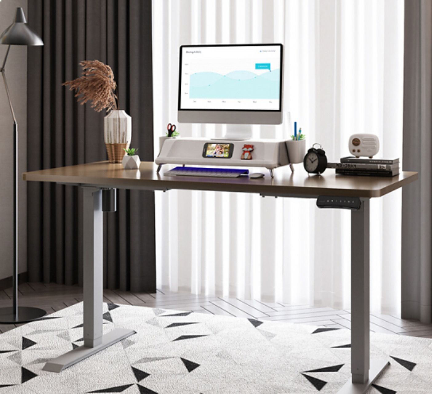 loctek乐歌e2s/e2-lite电动升降桌,作为乐歌家族