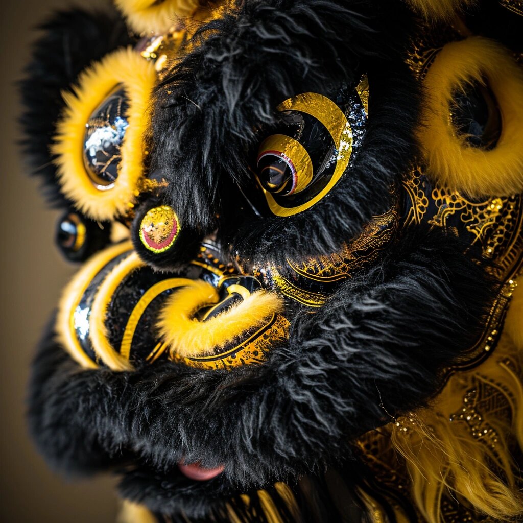 不同颜色的脸谱配上各式各样的装饰物,简直就