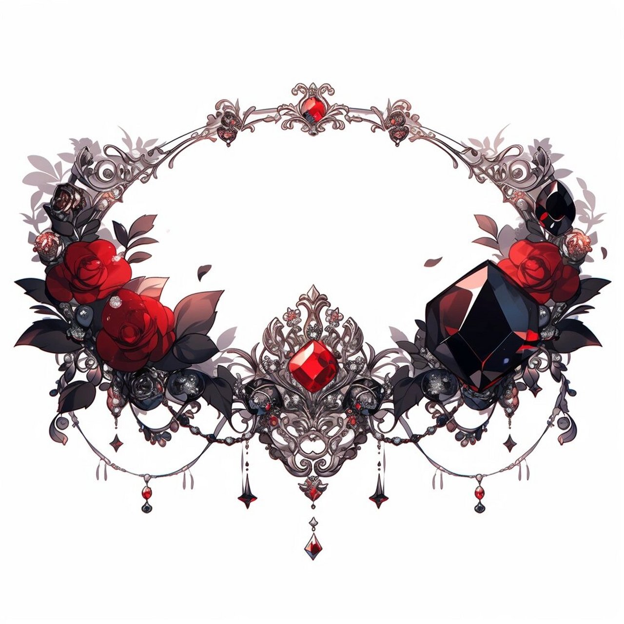 哥特边框素材:暗黑魅力的艺术展现🖤🕍  在设计的